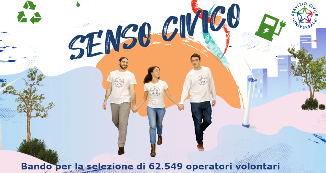 Bando ordinario di Servizio Civile Universale – avvio in servizio entro settembre 2025 - scadenza presentazione domande 18 febbraio 2025 ore 14.00